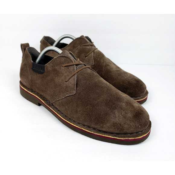 Propet Finn Mens Size 10 3E Wide Brown Suede Formal Dress Oxford Shoes MCX022S - Picture 1 of 13